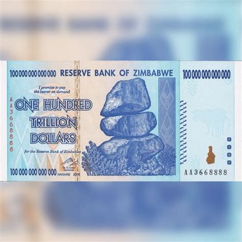 Trillion Zimbabwe Note Etsy