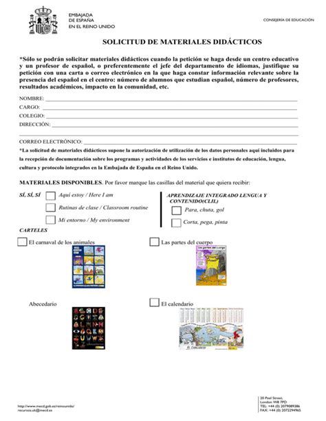 Solicitud De Materiales Did Cticos