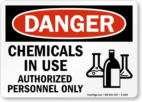 Chemical Warning Signs