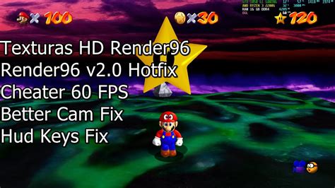 ⭐️super Mario 64 Pc Port Render96 V2 0 Hotfix Better Cam Fix Hud Keys