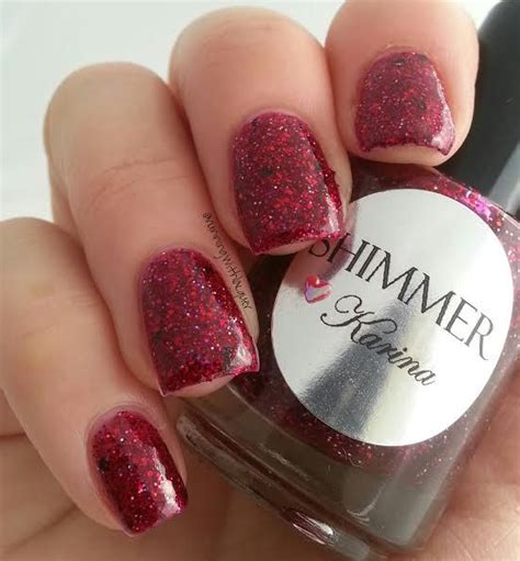 Shimmer Polish Karina Running With Lacquer Shimmer Polish Nail