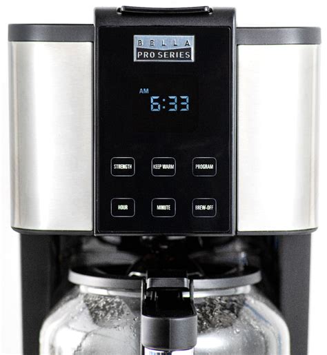 Customer Reviews: Bella Pro Series 14-Cup Touchscreen Coffee Maker Stainless Steel 90101 - Best Buy