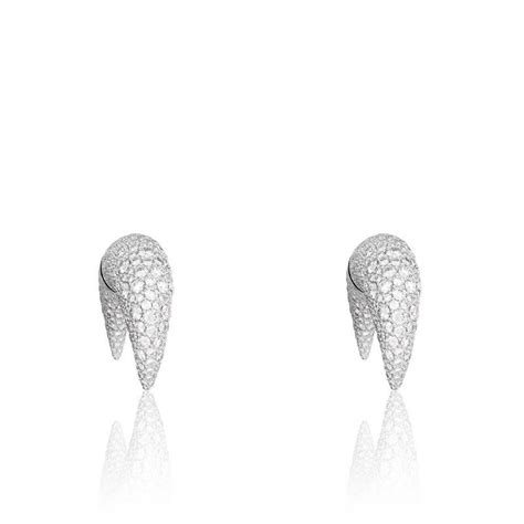 Boucles Doreilles Luna Cristaux Blancs Swarovski Ocarat