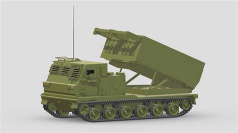 M Multiple Launch Rocket System Buy Royalty Free D Model By