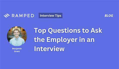 Top Questions To Ask The Employer In An Interview