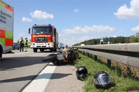 Motorrad Unglück Auf Der A9 Ingolstädterin 16 Schwer Verletzt