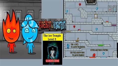 Fireboy And Watergirl The Ice Temple Level Gamers Zone Fireboy