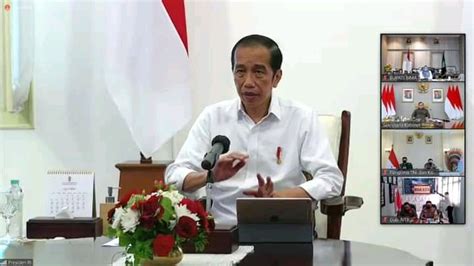 Presiden Joko Widodo Pimpin Ratas Daring Bahas Bencana Banjir Di Ntb