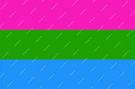 Premium Vector Polysexual Pride Flag Lgbtq Flag In Shape