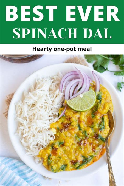 Dal Palak Spinach Dal Instant Pot Stovetop Piping Pot Curry