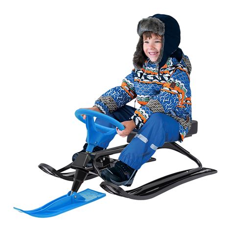 Steel Snow Racer Sled for 3-15 Years Old Kids Snow Runner Bike Sled ...