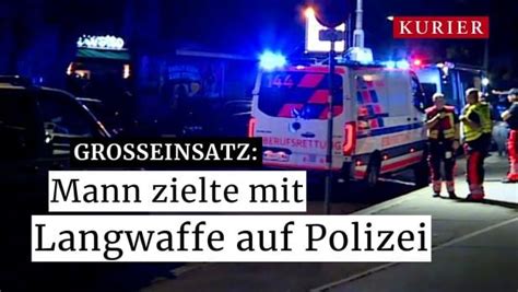 Großeinsatz In Wien Mann Bedrohte Polizei Mit Waffe