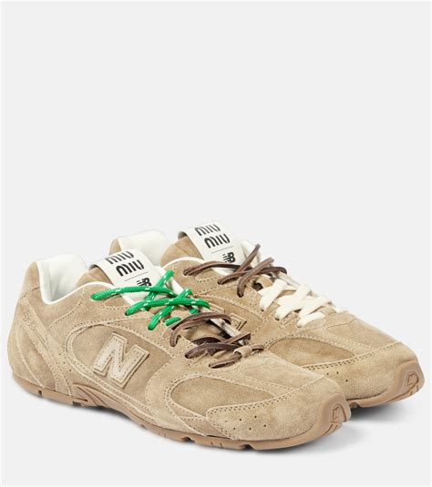 X New Balance 530 SL Suede Sneakers In Brown Miu Miu Mytheresa