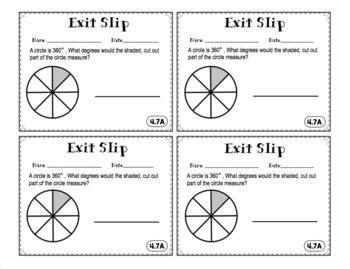 Th Grade Math Teks Exit Slips Measurement By Math Mojo Tpt