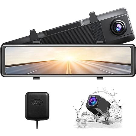 Amazon Akaso Mirror Dash Cam K Front And Rear View Mirror