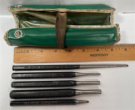 Vintage Mayhew Tools Pin Punches Set Of 5 Made In Usa Read Ebay