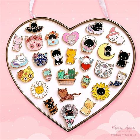 Cute Kawaii Enamel Pins And Accessories By Cynthia Tizcareno