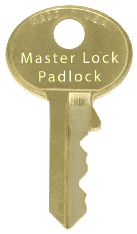 Master Lock Replacement Padlock Key for Key Codes 0001-4000