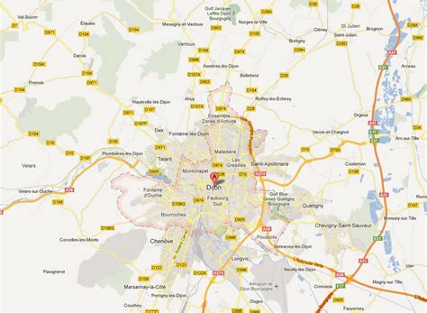 Dijon Map France