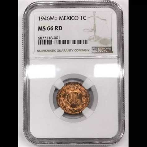 Mo Mexico Bronze Centavo Ngc Ms Rd Old Pueblo Coin