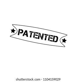 Grunge Rubber Stamp Word Patented Insidevector Stock Vector Royalty