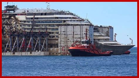 Amazing Recovery And Dismantling Of Huge Cruise Shipwreck Costa