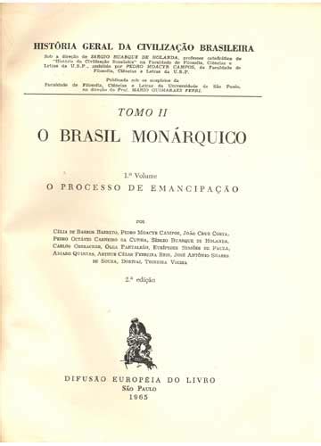 Sebo do Messias Livro História Geral da Civilização Brasileira Volume 1