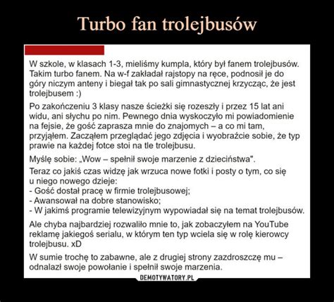 Turbo fan trolejbusów Demotywatory pl