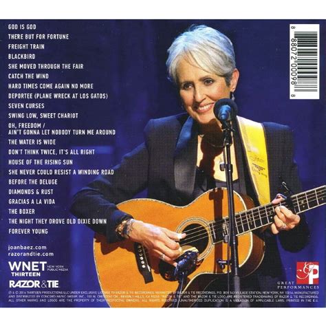 Joan Baez 75th Birthday Celebration 2cd 2016 Us Original Hhv