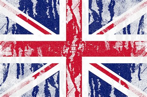 Premium Photo United Kingdom Flag Painted On Old Distressed Concrete