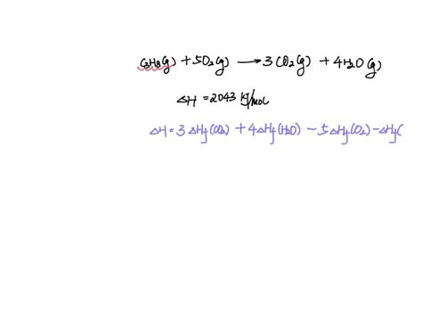 Solved Calculate The Enthalpy Change Of Combustion At C Of