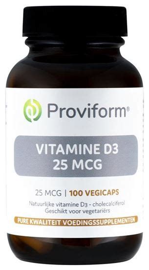 Proviform Vitamine D Mcg Vegetarische Capsules Nu