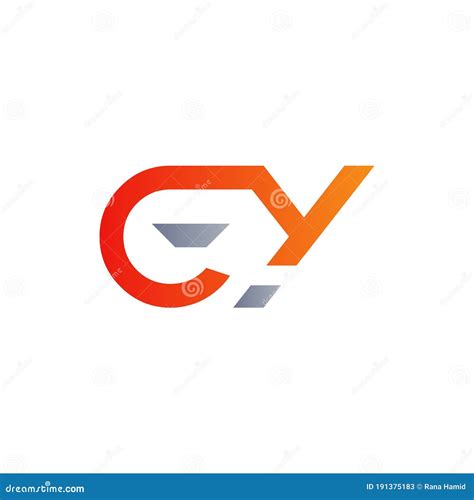 Initial Gy Letter Logo With Creative Modern Business Typography Vector