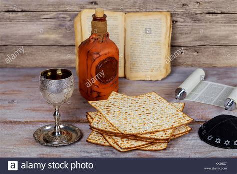 Wine And Matzoh Jewish Holiday Holiday Symbol Jewish Passover Bread