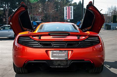 C Color Mclaren Mp Naranja Superdeportivo Volc N Fondo