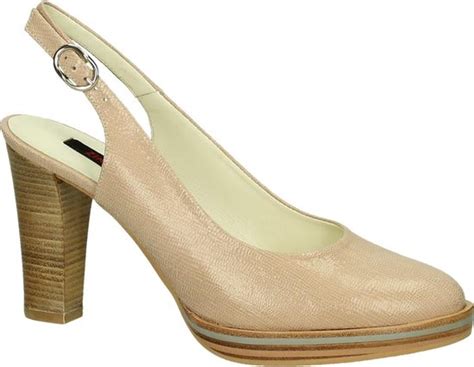 Zinda 2238 Pumps Open Hiel Dames Maat 39 5 Roze Crazy Nude