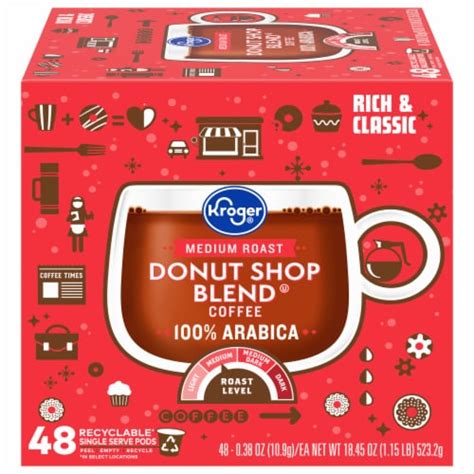 Kroger® Donut Shop Blend Medium Roast Coffee Pods 48 Ct King Soopers