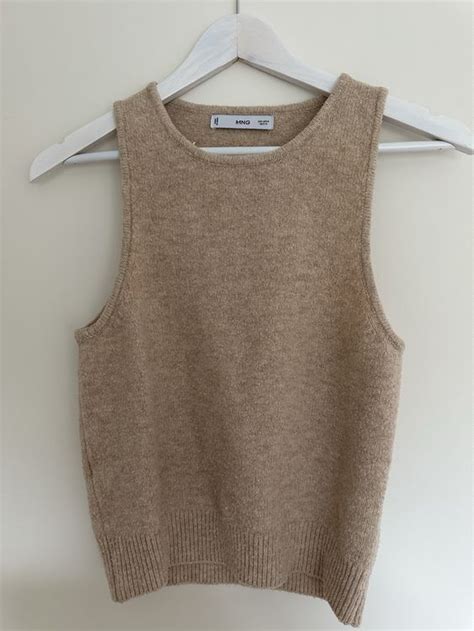NEU Strick Top Mango Beige Nude Kaufen Auf Ricardo