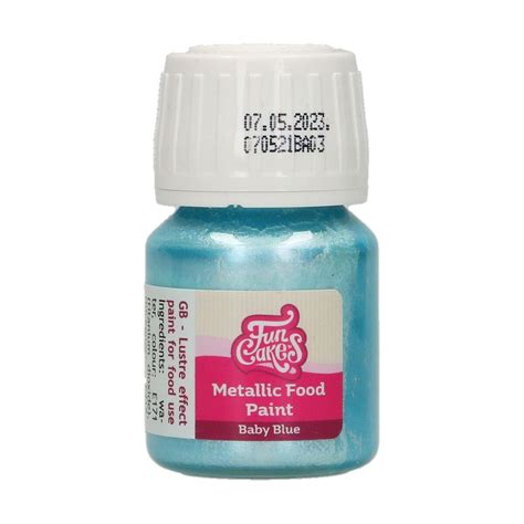 FunCakes Metallic Food Paint Baby Blue 30 Ml Kaufland De