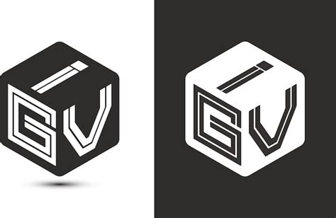 Premium Vector Igv Letter Logo Design With Illustrator Cube Logo Vector Logo Modern Alphabet