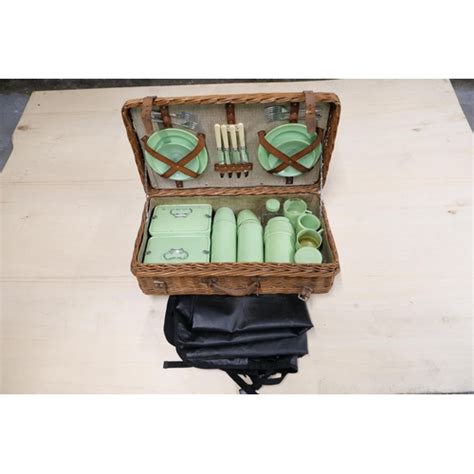 A Coracle Wicker Picnic Hamper For Four People Understood To Be