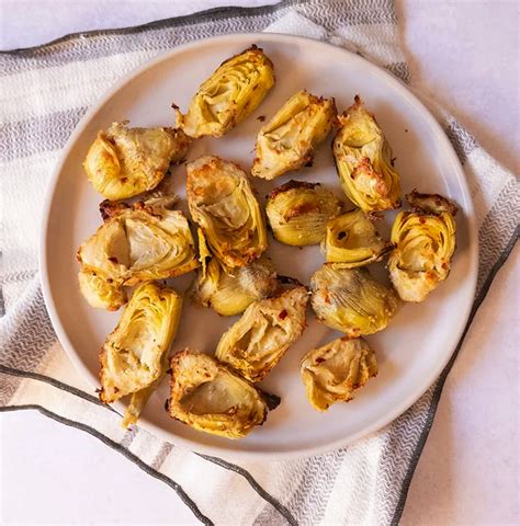 Air Fried Parmesan Artichoke Hearts