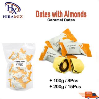 Kurma Badam Coklat Almond Chocolate Dates Kurma Almond White Chocolate