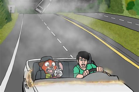 Judy Nick and J-Man Screaming in the Highway by JManTheAngel2 on DeviantArt