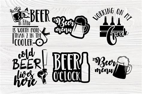 Beer Svg Bundle Alcohol Svg Drinking Svg Cut Files 701072 Cut Files Design Bundles