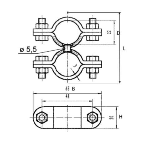 Collier De Serrage Double Pivotant En Inox 304