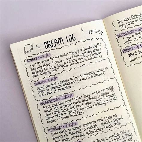 How To Dream Journal Ideas