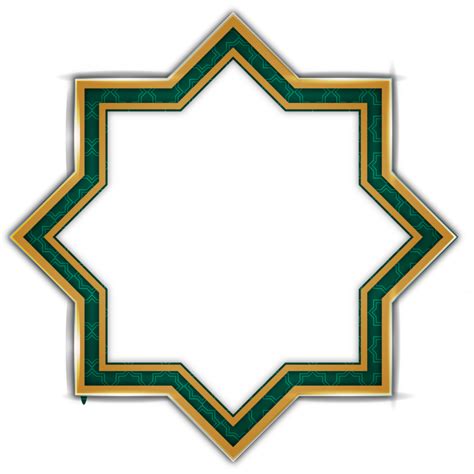 Golden Islamic Pattern For Holiday Twibbon Arabesque Ramadan Kareem Or