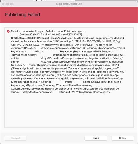 Ios Error Try To Uploading App To The App Store Stack Overflow