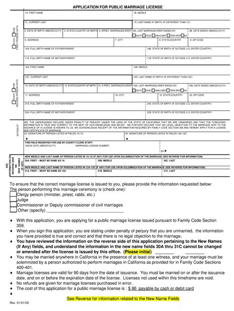 Contra Costa Marriage License Fill Out Sign Online DocHub